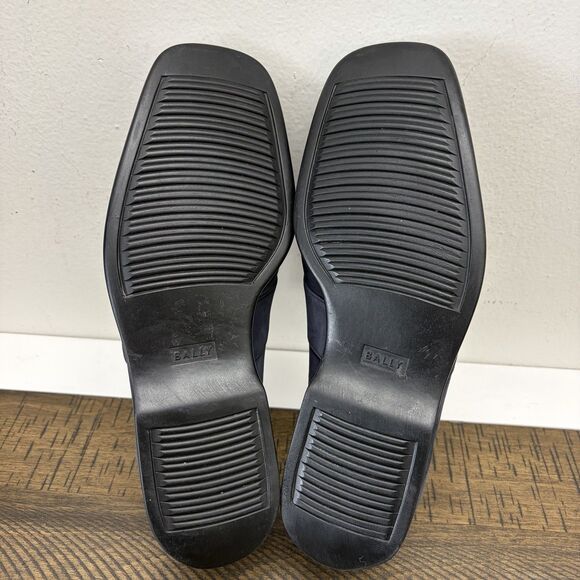 BALLY Swiss Men Loafers Size US 10D EU 3E Blue Suede Classic Dress Casual main image 10